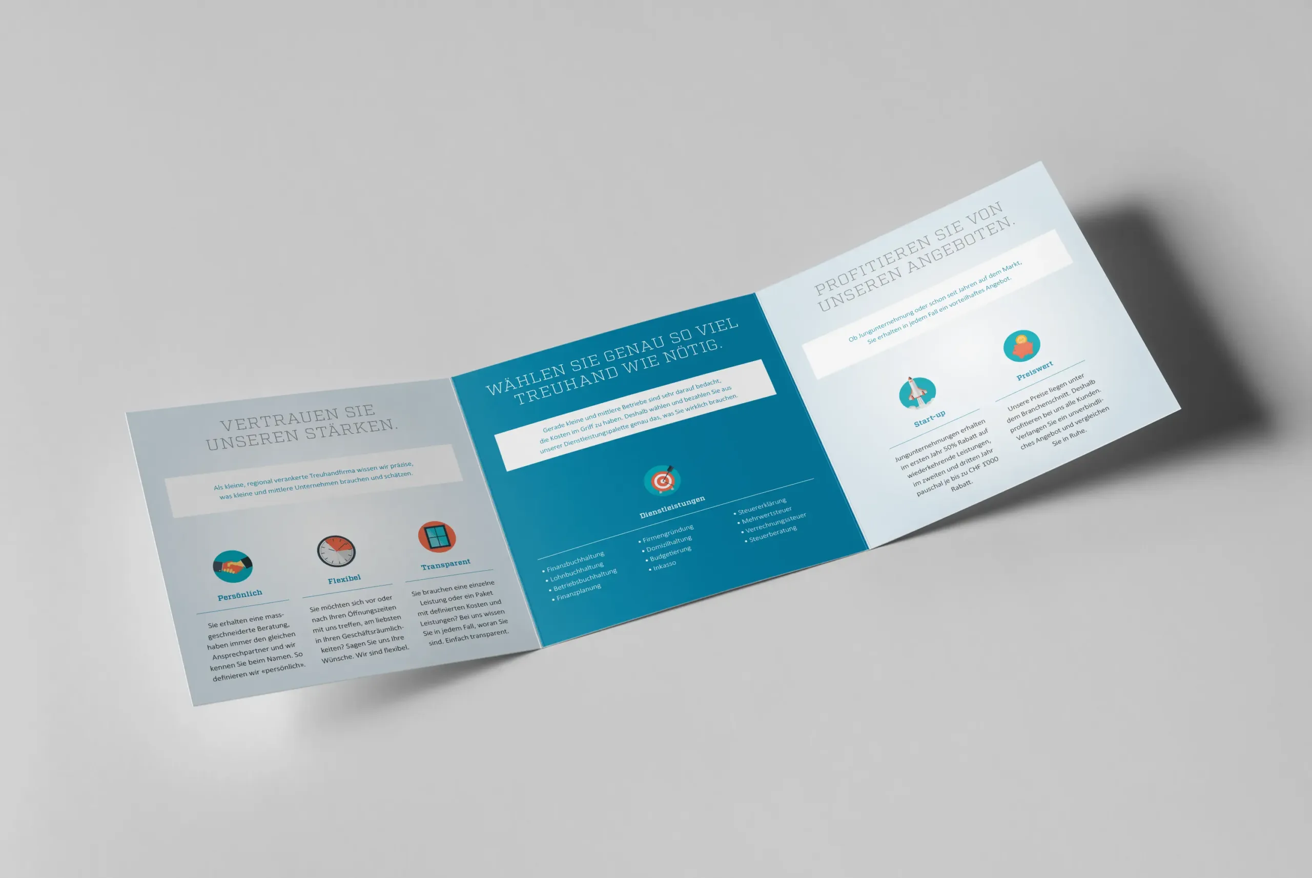 Innenseite Flyer Inventura, Finanz- und Treuhand-Partner