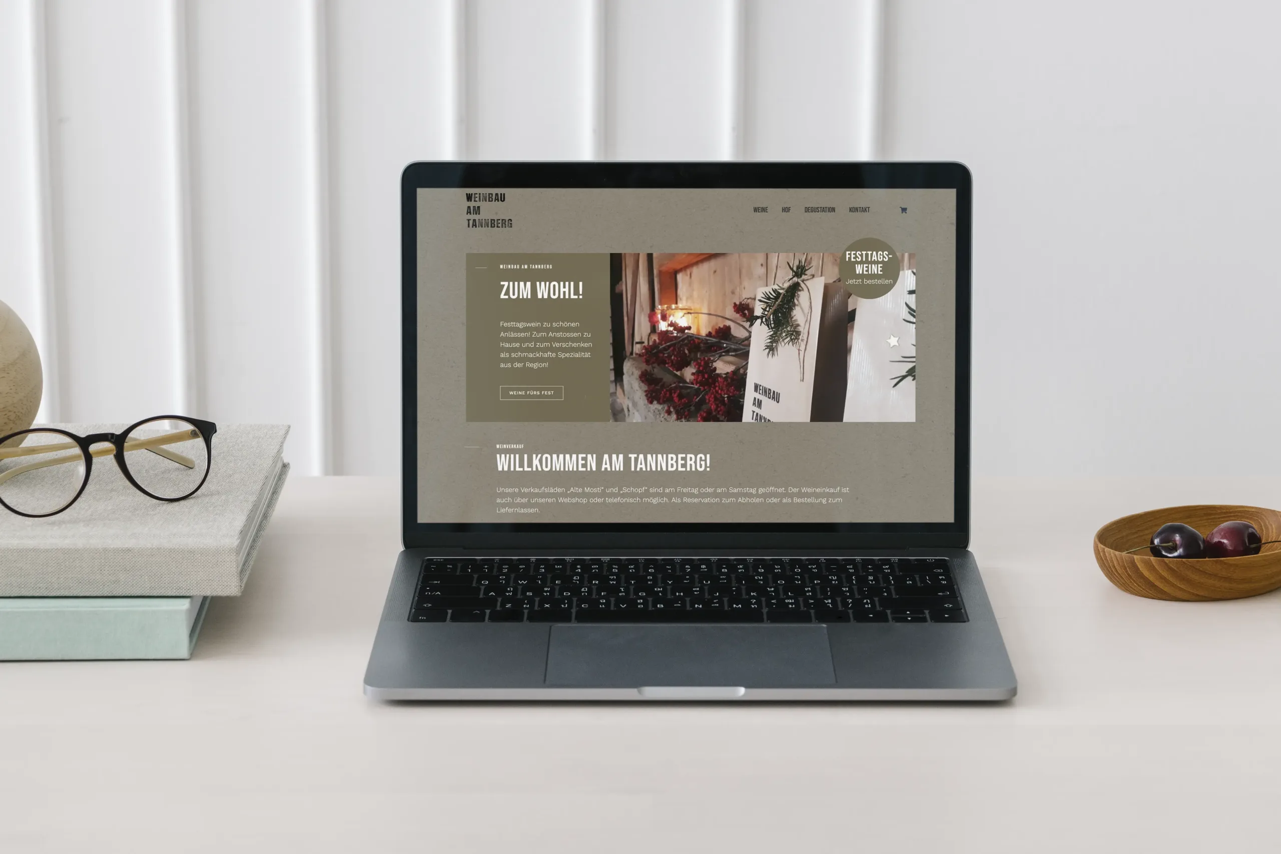 Website für Weinbau am Tannberg in Schenkon