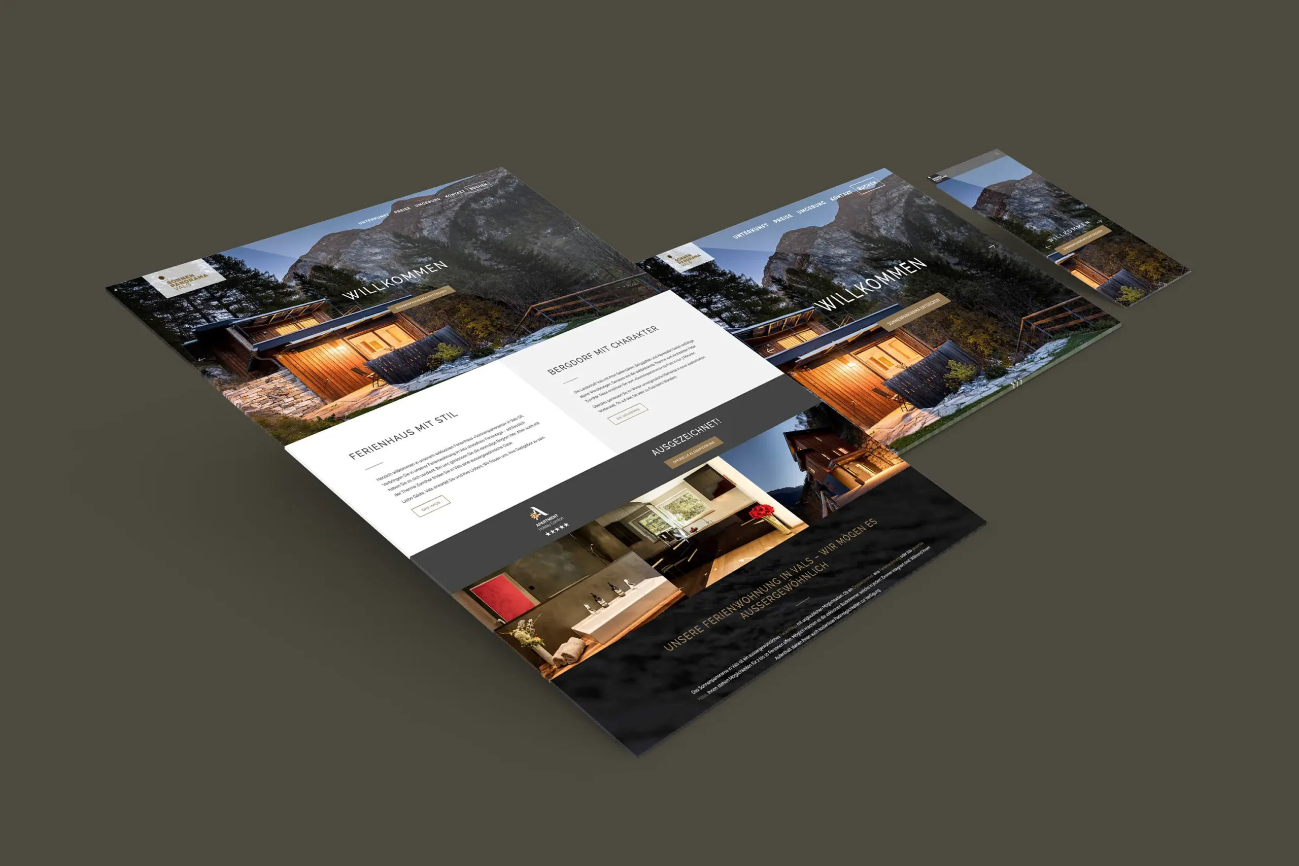 Webdesign für Sonnenpanorama Vals